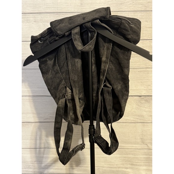 Claire's Boho Rhinestone Cross Backpack Distressed Gray 15" - Picture 4 of 6